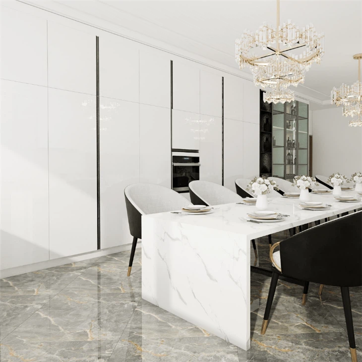 High Gloss White Lacquer Kitchen Cabinets price